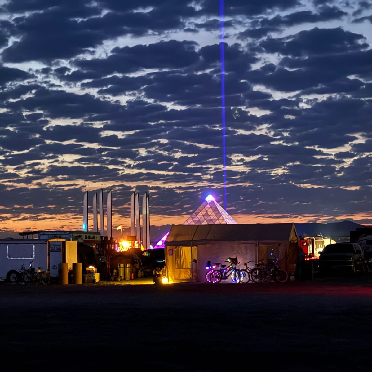 Desert at dusk print